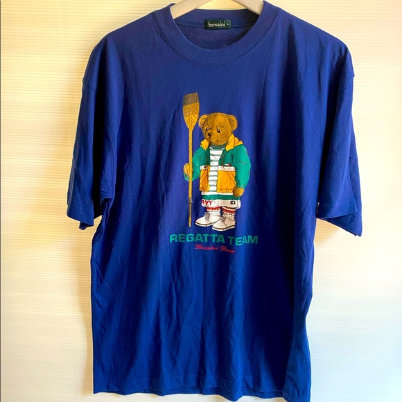 Bossini Mens Short Sleeved Navy Bossini 